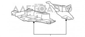 Protecția absorbantului din spatele stâng al Ford Edge 15-