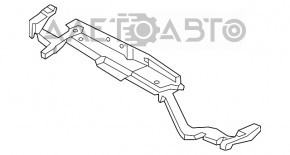 Suportul superior al radiatorului Ford Edge 15-18 din plastic nou, neoriginal, este crăpat