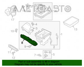 Conductă de aer către filtrul de aer Ford Fusion mk5 13- 2.0T