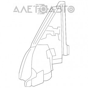 Capac oglindă interioară dreapta Nissan Rogue 14-20