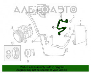 Трубка кондиционера конденсер-компрессор Jeep Patriot 11-17