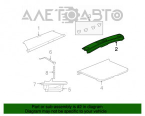 Capac portbagaj Jeep Compass 11-16 negru, uzat