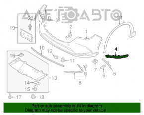 Grila bara stângă Mazda CX-9 16- sub PTF