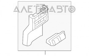 Capacul consolei centrale cu suporturi pentru pahare Nissan Murano z52 15-18, gri, pentru ventilarea scaunelor.