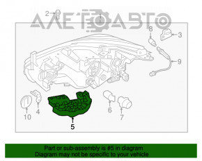 Крепление переднего бампера под фарой правое Nissan Murano z52 15-