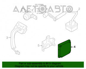 Modul de control al camerei Nissan Murano z52 15-