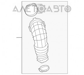 Conductă de aer către colectorul Audi A4 B8 08-16 2.0T