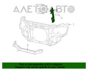 Deflector radiator stânga Dodge Journey 11- nou neoriginal