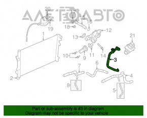 Racordul de răcire superior pentru Dodge Journey 11- 2.4 cu capac