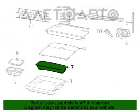 Cutie portbagaj Dodge Journey 11- pentru 3 randuri de scaune, negru