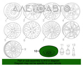 Set de jante R16 4 bucăți Dodge Journey 11- metal