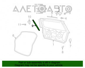 Amortizorul ușii portbagajului dreapta Dodge Journey 11- mecanic