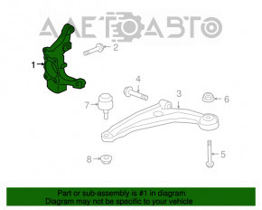 Capacul frontal stânga Dodge Journey 11-