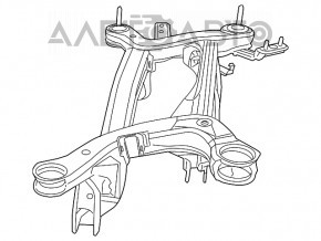 Подрамник задний Chrysler 200 11-14