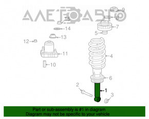 Suport amortizor asamblat spate stânga Dodge Journey 11-