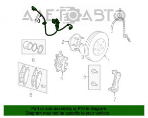 Senzorul ABS frontal stânga Dodge Journey 11-