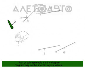 Antena de ștafetă Jeep Cherokee KL 14-