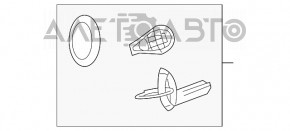 Ключ smart Dodge Journey 11- 3 кнопки, без автозапуска