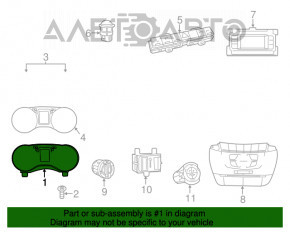 Panoul de instrumente Dodge Journey 11- 73k