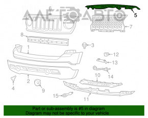 Накладка телевизора Jeep Patriot 11-17