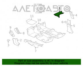 Capacul suportului frontal dreapta superioara pentru Jeep Patriot 11-17 gri, zgarieturi