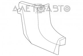 Capacul amortizorului frontal stânga jos Jeep Compass 11-16 negru