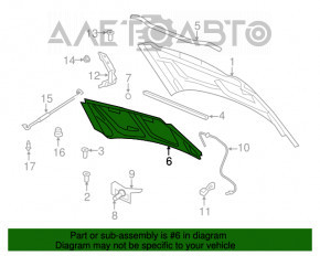 Izolarea capotei Jeep Patriot 11-17