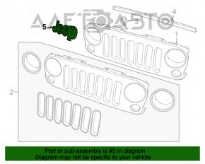 Эмблема надпись JEEP капота Jeep Patriot 11-17