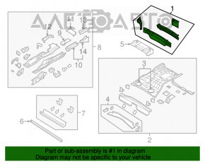 Panoul din spate al Jeep Patriot 11-17, format din 2 piese.