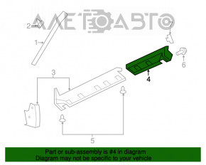 Bara spate dreapta Jeep Patriot 11-17, structura, ruptură de fixare.