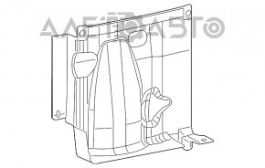 Protecția arcului lateral frontal stânga Dodge Journey 11-