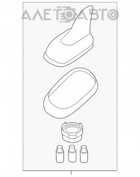 Antena aripă VW CC 08-17 fără navigație