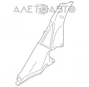 Capac spate dreapta inferioara Lexus CT200h 11-17 negru.