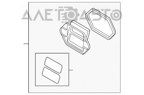 Grila de ventilatie stanga Mazda 3 14-18 BM noua OEM originala