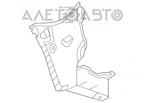 Aripa spate stânga, partea din spate, Mazda 6 13-17, plastic.