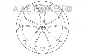 Capac roată R15 Toyota Prius 30 13-15 restilizat tip 1 pentru vopsire.