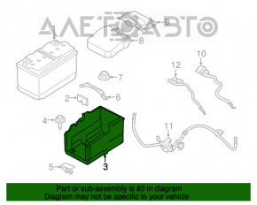 Корпус АКБ в сборе Ford Escape MK3 13-