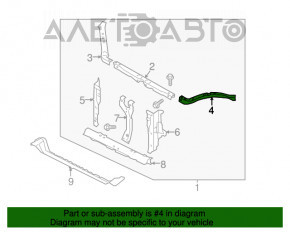 Планка телевизора ресничка левая Subaru Forester 14-18 SJ OEM