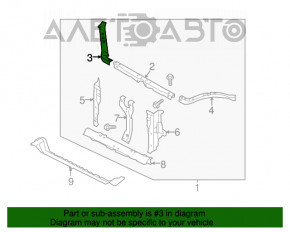 Bara de televizor, banda dreapta a farurilor Subaru Forester 14-18 SJ, noua, originala OEM