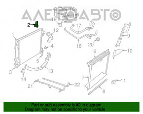 Suportul radiatorului dreapta sus Dodge Challenger 09-