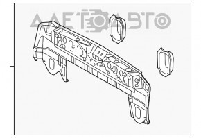 Colțul din spate al amplificatorului de bara de protecție dreapta pentru Lexus RX350 RX450h 10-15.