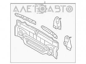 Panoul din spate al Toyota Camry v40 argintiu