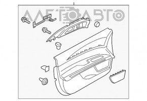 Capacul ușii, cartela frontală stângă Lincoln MKZ 13-16 bej, pentru curățare chimică