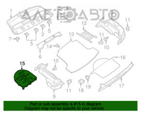 Spumă de polistiren pentru instrumentul Nissan Altima 13-18 tip 1