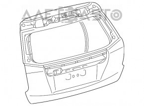 Ușa portbagajului goală Toyota Prius V 12-17