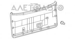 Capac portbagaj Toyota Sequoia 08-16 negru, zgârieturi