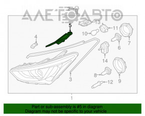 Suport far dreapta sus interior Hyundai Santa FE Sport 13-18