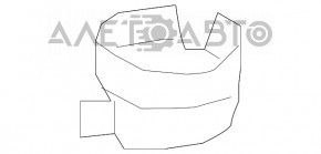 Suportul buzei barei de protecție față dreapta pentru Toyota Rav4 16-18, model nou, original OEM