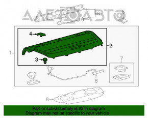 Полка задняя Toyota Avalon 13-18 серая