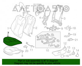 Водительское сидение Toyota Prius 50 16- без airbag, кожа беж, стрельнувшее